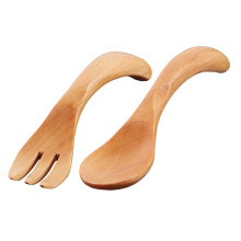 ein satz holzbesteck für kinder, küchenzubehör