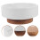 White Ceramic Appetizer Plate with Wood - Home Food Tray 5