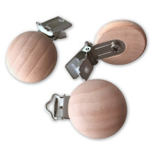 5er-pack dummykette naturbelassenem buchenholz, diy-halter