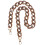 Tracolla Catena Acrilica Marrone Per Borse Spalla E Crossbody 9