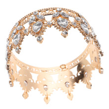 Golden Rhinestone Bridal Tiara for Women Wedding Crown Headband