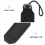 Black Compact Tpe Identification Tag Keychain Pendant Accessory 11