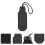 Black Compact Tpe Identification Tag Keychain Pendant Accessory 4