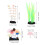 4Pcs Plastic Artificial Coral Fish Tank Decor Realistic Glowing Plants 2