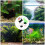 4Pcs Plastic Artificial Coral Fish Tank Decor Realistic Glowing Plants 8