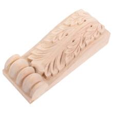Wood Carved Applique, Ecke Onlay, Holz, Dekorative Römische Säule