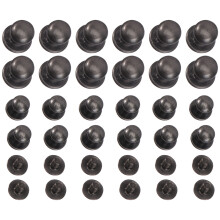 72-tlg. -nieten-set 12 paar 8/7/6 mm für silber