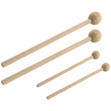 2 Paar Runde Kopf Drumsticks Holzgriff Für Schlagzeug Und Percussion