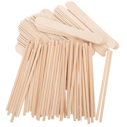 100 Holzstäbchen Für Eislutscher Selber Machen Jumbo Bastelstäbe