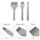 3Pcs Silver Steel Hole Punch Tool Set for DIY Crafting 7