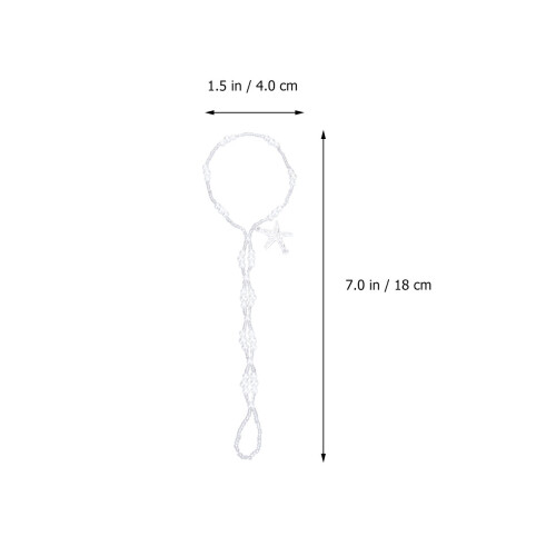 2Stk Fußkette Mit Imitatperle Für 1