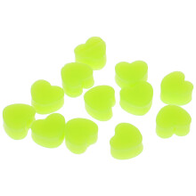 12Pièces Bouchons D'oreille Silicone Verts Pour Sommeil Et Natation
