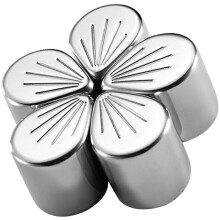 5 blüten-eiswürfel kühlsteine für whisky und rotwein