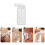 3St Doseerfles Reisset Make-Up Remover, Lichtgewicht Wit Plastic 6