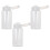 3St Doseerfles Reisset Make-Up Remover, Lichtgewicht Wit Plastic 7