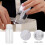 3St Doseerfles Reisset Make-Up Remover, Lichtgewicht Wit Plastic 11