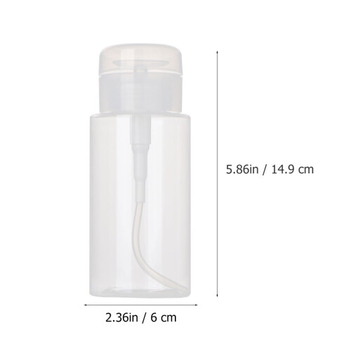 3St Doseerfles Reisset Make-Up Remover, Lichtgewicht Wit Plastic 1