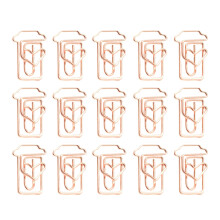 24 kaffeetassen-förmige büroklammern lesezeichen roségold