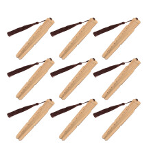12 bambus lesezeichen in zitherform, souvenirs aus naturbamboo