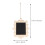 5pcs Rectangular Shaped Hanging Wooden Blackboard Chalkboard Wordpad 3
