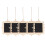 5pcs Rectangular Shaped Hanging Wooden Blackboard Chalkboard Wordpad 6