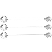 3-teiliges Set: Honigrührstäbchen aus , Honiglöffel