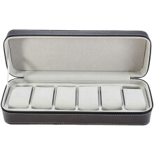 6 Fächer Uhrenbox Mit Reißverschluss Tragbarer Organizer