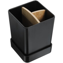 Bathroom Toothbrush Holder 12.00x9.00x9.00cm Black