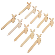 10 -holz-lesezeichen aus naturholz, bastelstäbchen für diy