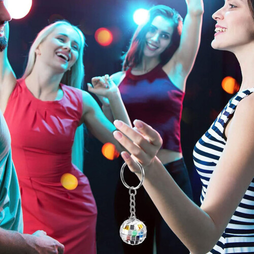 set disco kugel schlüsselanhänger mit beutel und anhänger 2