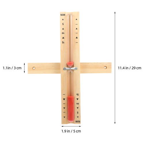 Sauna Zandloper Hout En 15-Minuten Timer 1