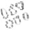 6- . Metall-Ausstechformen -Ei, Hase, , Ente, 1