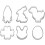 6- . Metall-Ausstechformen -Ei, Hase, , Ente, 7