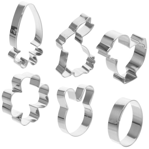 6- . Metall-Ausstechformen -Ei, Hase, , Ente, 2