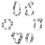 6- . Metall-Ausstechformen -Ei, Hase, , Ente, 6