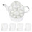 kung-fu-tee mit tasse, kerzenhalter und , duftendes set 7