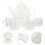kung-fu-tee mit tasse, kerzenhalter und , duftendes set 6