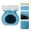 1Pc Blue Ceramic Aroma Therapy Burner Incense Holder for Relaxation 4