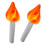 2 aufblasbare -ornamente, -props, spielzeug-fackeln 4