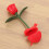 2 silikon-tee- rosenform, tee-filter hilfsmittel (rot) 8