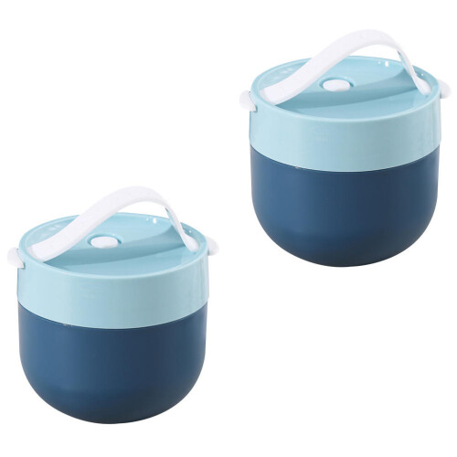 1 set frühstückstasse, suppentasse, lebensmittelbehälter 2