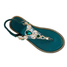 1 Paar Frauen Sommer Sandalen Flache Boho Hausschuhe 38