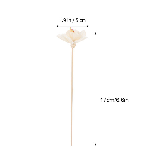 3 Blumen Aroma Diffusor Ätherisches Öl Stick Zubehör Weiß 1