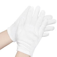 12 paar baumwollhandschuhe für arbeitsschutz, bequem, weiß