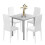 Dining Table and Chairs Set 4, Square Kitchen Table Modern Chairs for Dining Room Kitchen 1