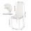 Dining Table and Chairs Set 4, Square Kitchen Table Modern Chairs for Dining Room Kitchen 5