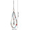 Cell Phone Lanyard Bracelet Red 1pc 3