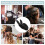 hitzebeständige für hairstyling, schutz für 10