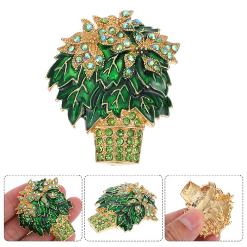 Crystal Brosse Overhemd Borstpen Veiligheidsspeld Charm Hanger 1