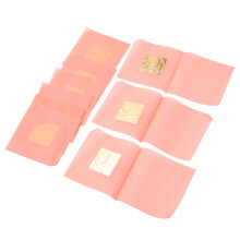 10 stuks papier decor 2,5x2,5 cm met goudfolie voor schilderen en